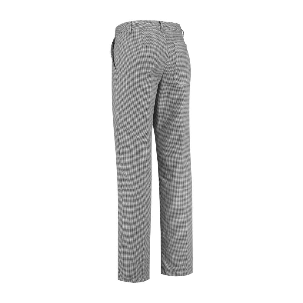 FBB6535-weiß/schwarz Koch-/Bäckerhose (Deinwerk)