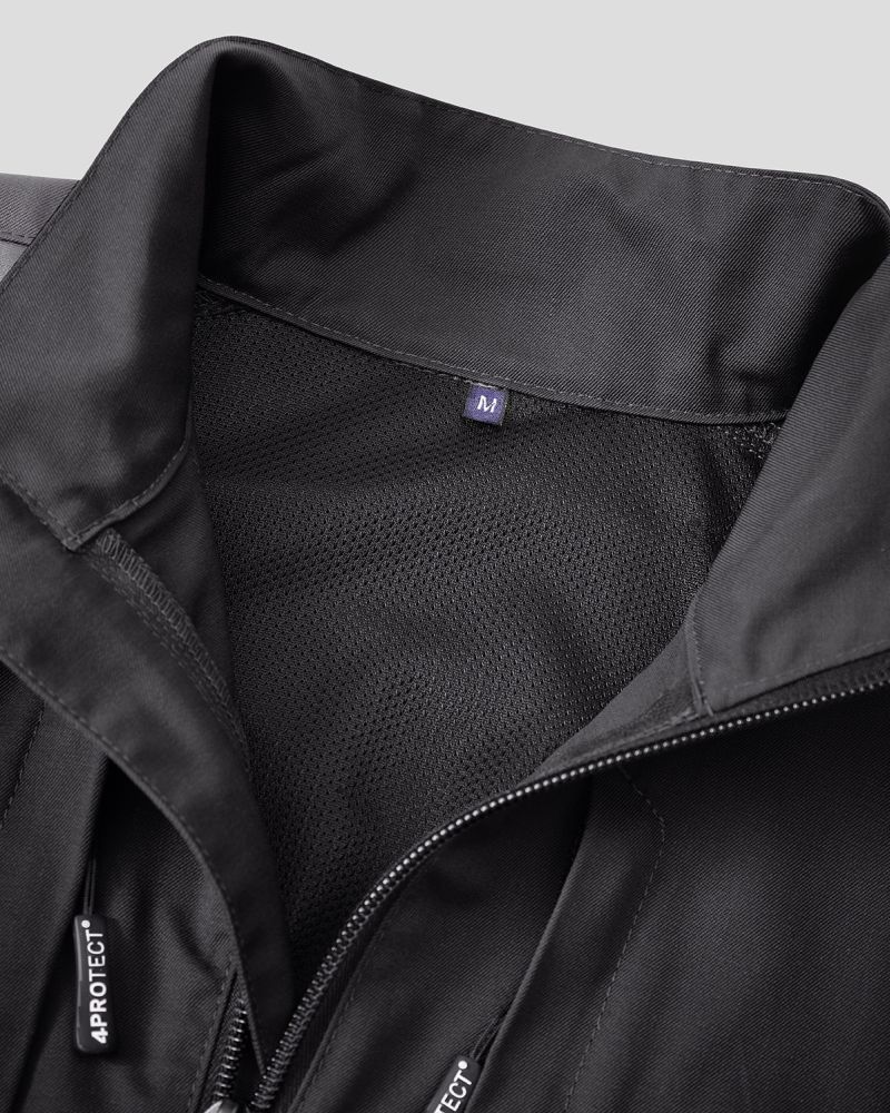 3018 4PROTECT® Workwear Bundjacke, schwarz/grau