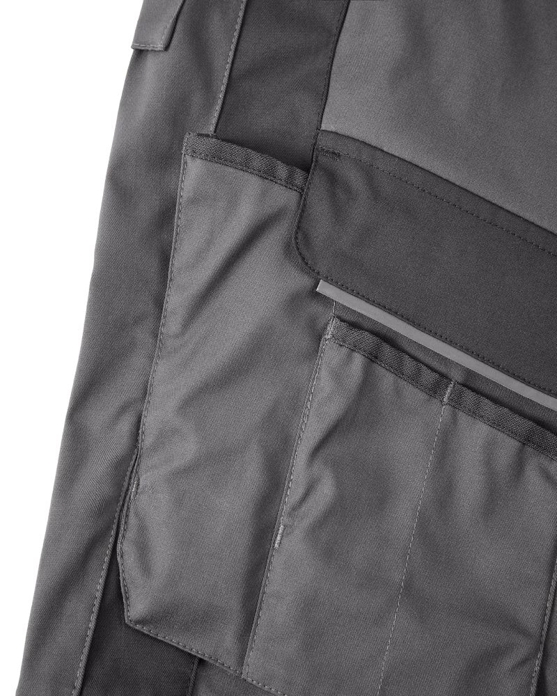 3057 4PROTECT® Workwear Hose, grau/schwarz