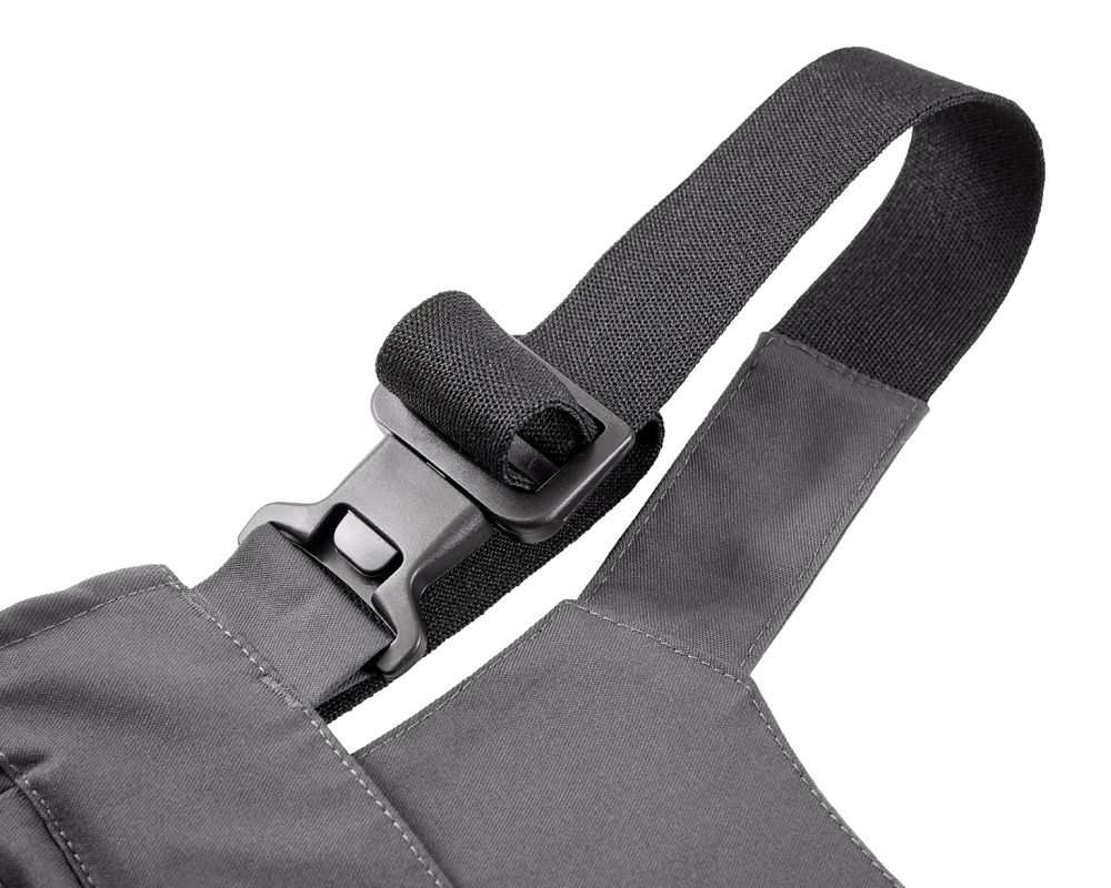 3033 4PROTECT® Workwear Latzhose, grau/rot