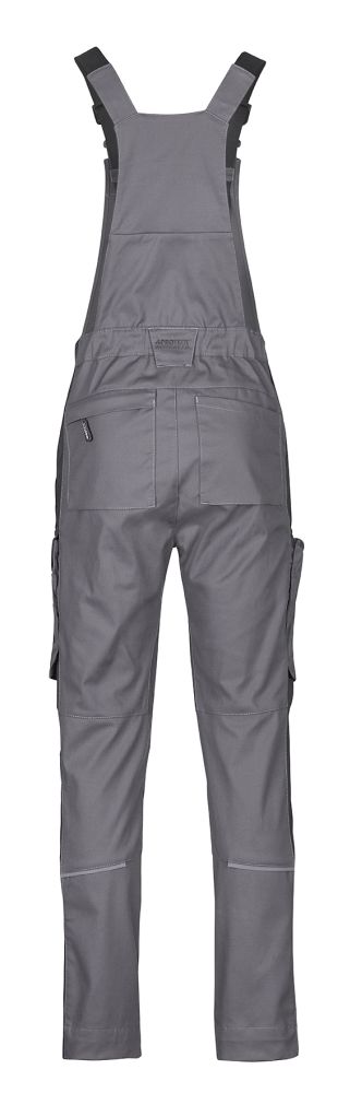 3037 4PROTECT® Workwear Latzhose, grau/schwarz