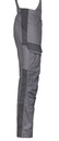 3037 4PROTECT® Workwear Latzhose, grau/schwarz
