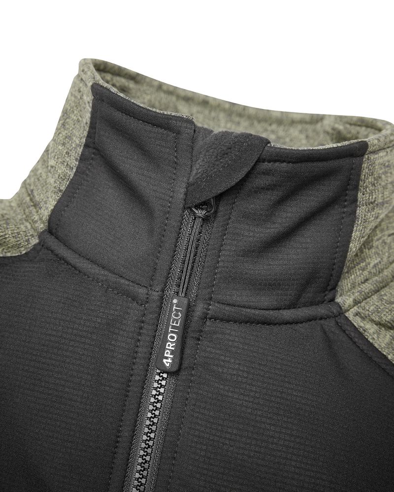 3316 4PROTECT® Hybrid-Jacke, schwarz/olive