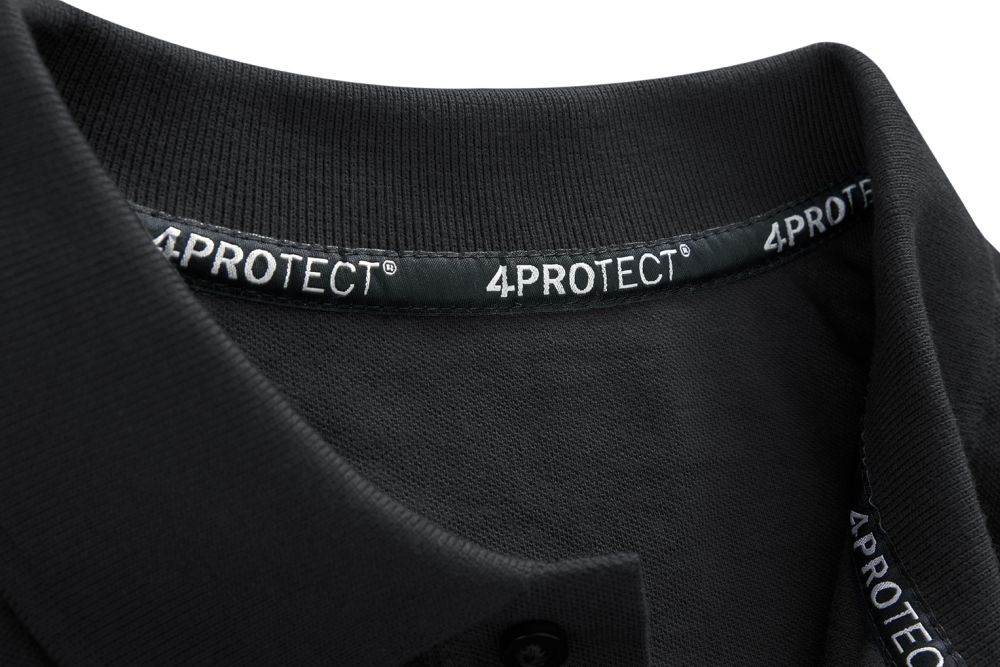 3928 4PROTECT® Polo-Shirt Herren, schwarz