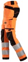6243 Warnschutz-Stretchhose (High-Vis Kl. 2) mit Holstertaschen