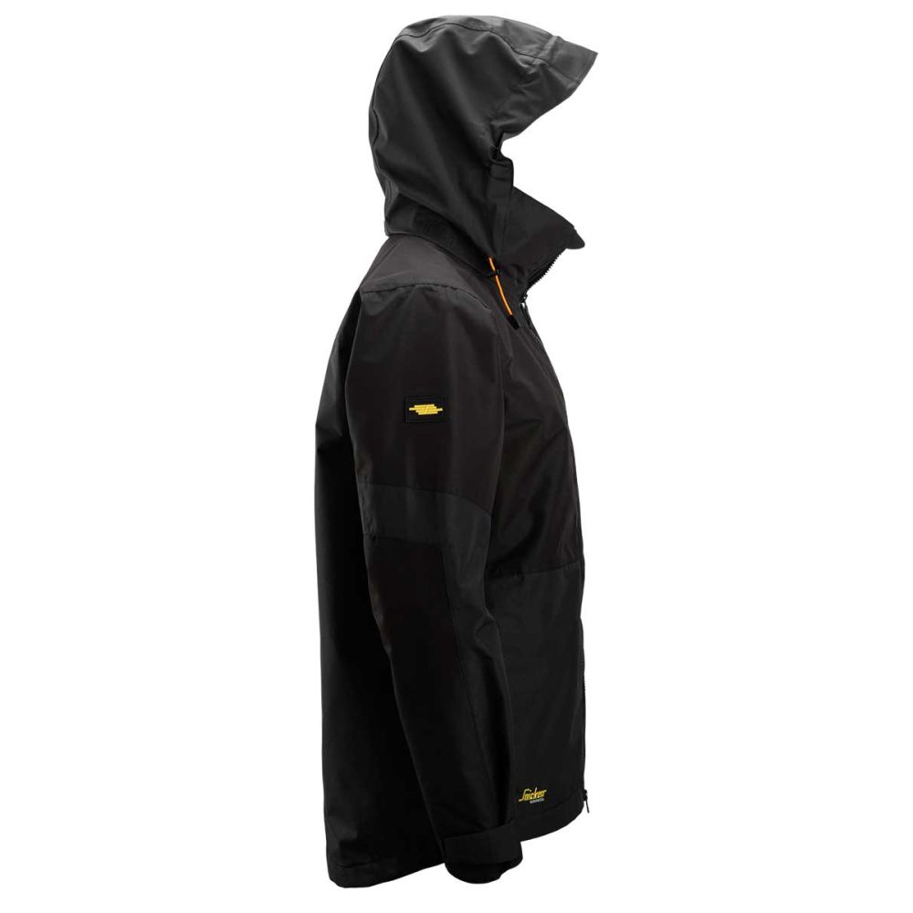 1304 AllroundWork, wasserdichte Softshell-Arbeitsjacke, Detailansicht 2 in der Farbe 0404 black/black
