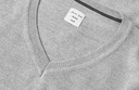 S671 SEVEN SEAS The knit | v-neck | Damen, Detailansicht 3 in der Farbe altgrau meliert