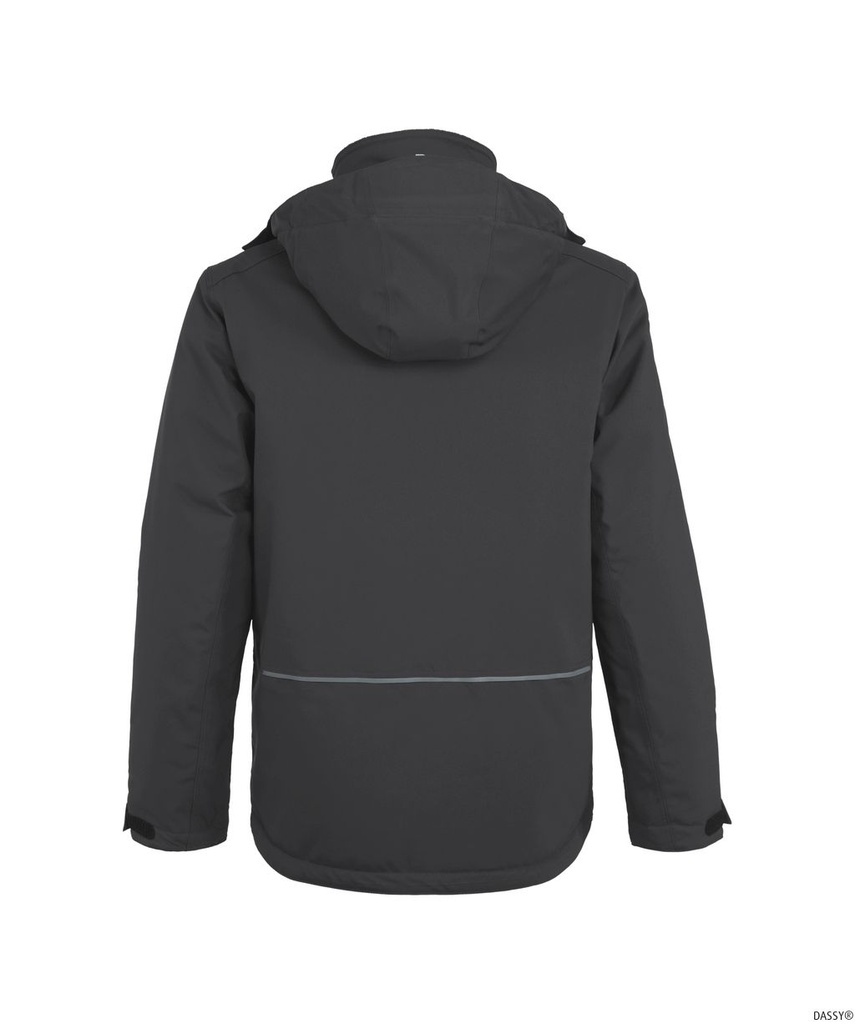300598 Winterjacke, Detailansicht 2 in der Farbe anthrazitgrau