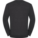11710Mt3400 11.710M | Russel Athletic 710M V-Ausschnitt Strickpullover (762.00), Detailansicht 1 in der Farbe charcoal marl