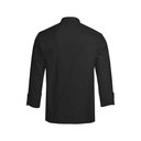 5580.8000/FB Kochjacke mit verdeckten Druckknöpfen RF, Detailansicht 1 in der Farbe 010 schwarz