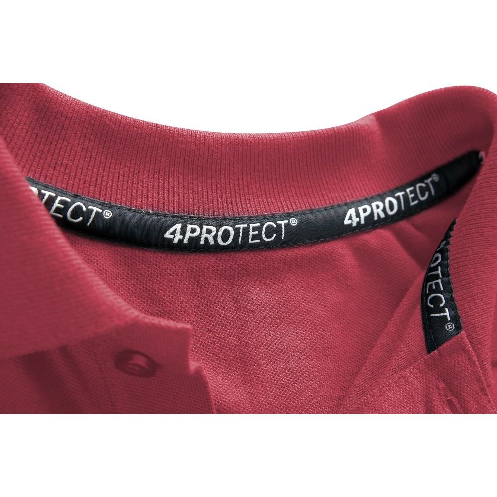 3933 4PROTECT® Polo-Shirt Damen, rot Detail 2