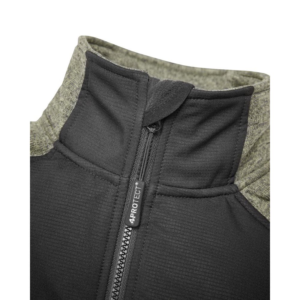 3316 4PROTECT® Hybrid-Jacke, schwarz/olive Detail 4