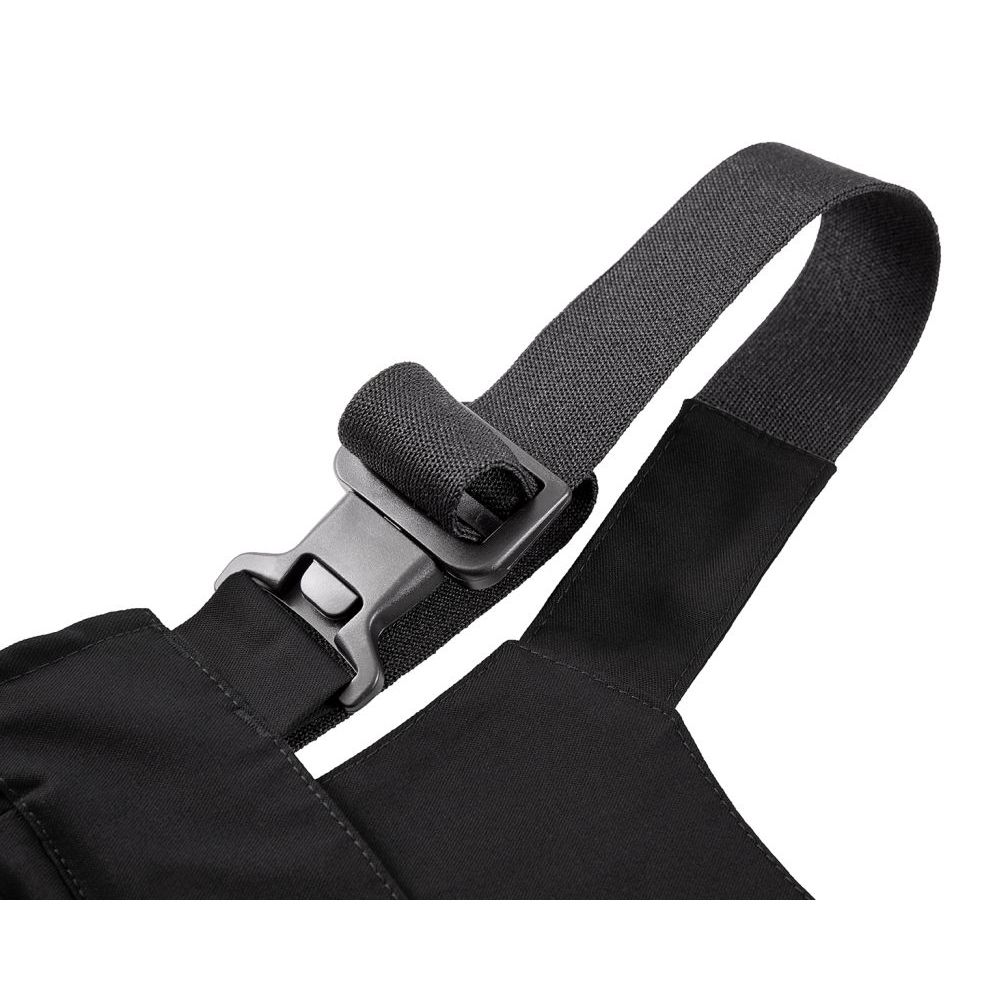 3038 4PROTECT® Workwear Latzhose, schwarz/grau Detail 4