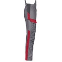 3033 4PROTECT® Workwear Latzhose, grau/rot Detail 2