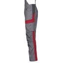 3033 4PROTECT® Workwear Latzhose, grau/rot Detail 3