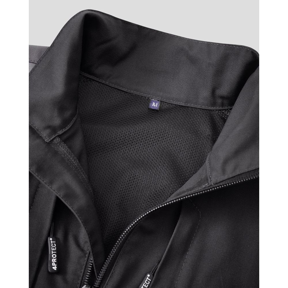 3018 4PROTECT® Workwear Bundjacke, schwarz/grau Detail 6