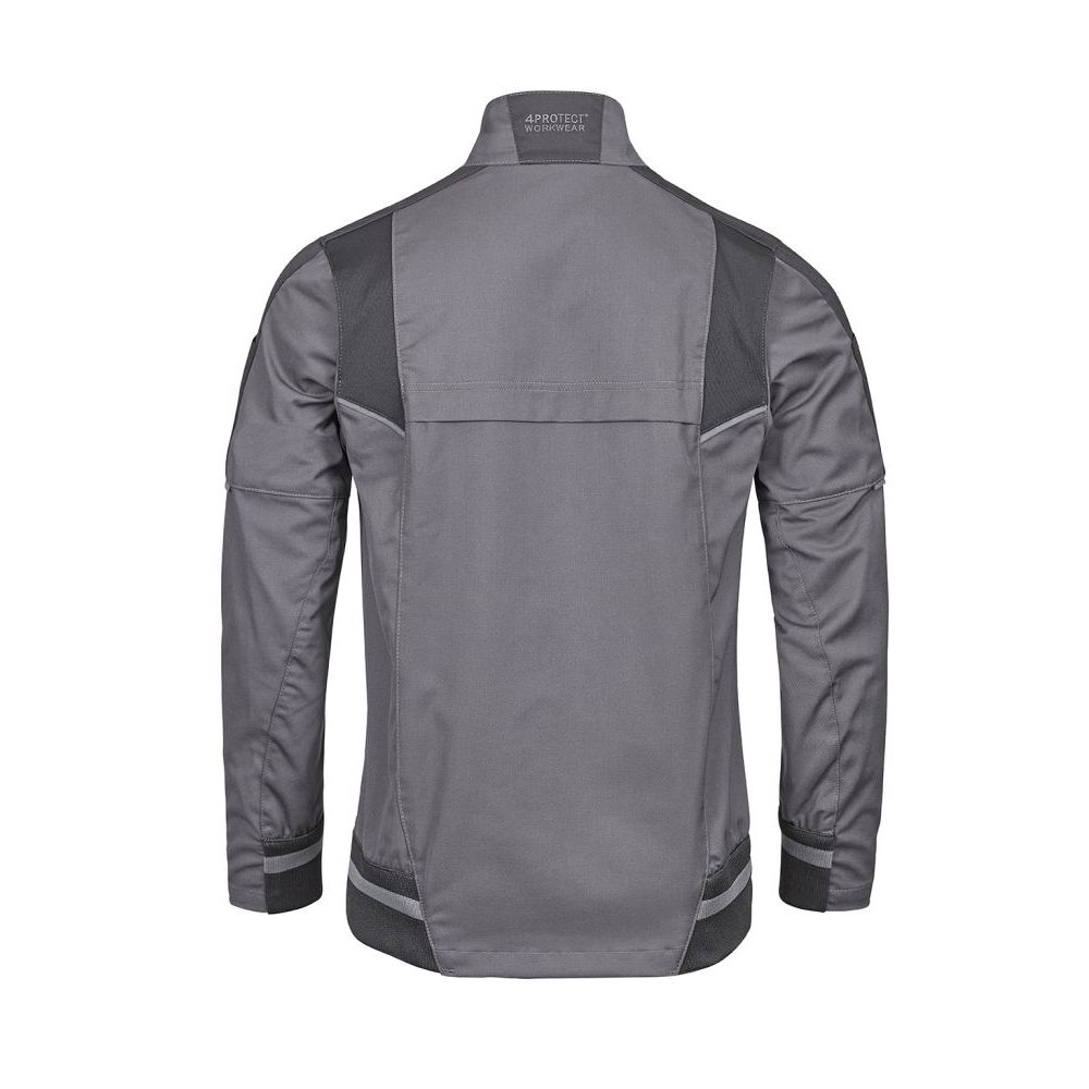 3017 4PROTECT® Workwear Bundjacke, grau/schwarz Detail 1