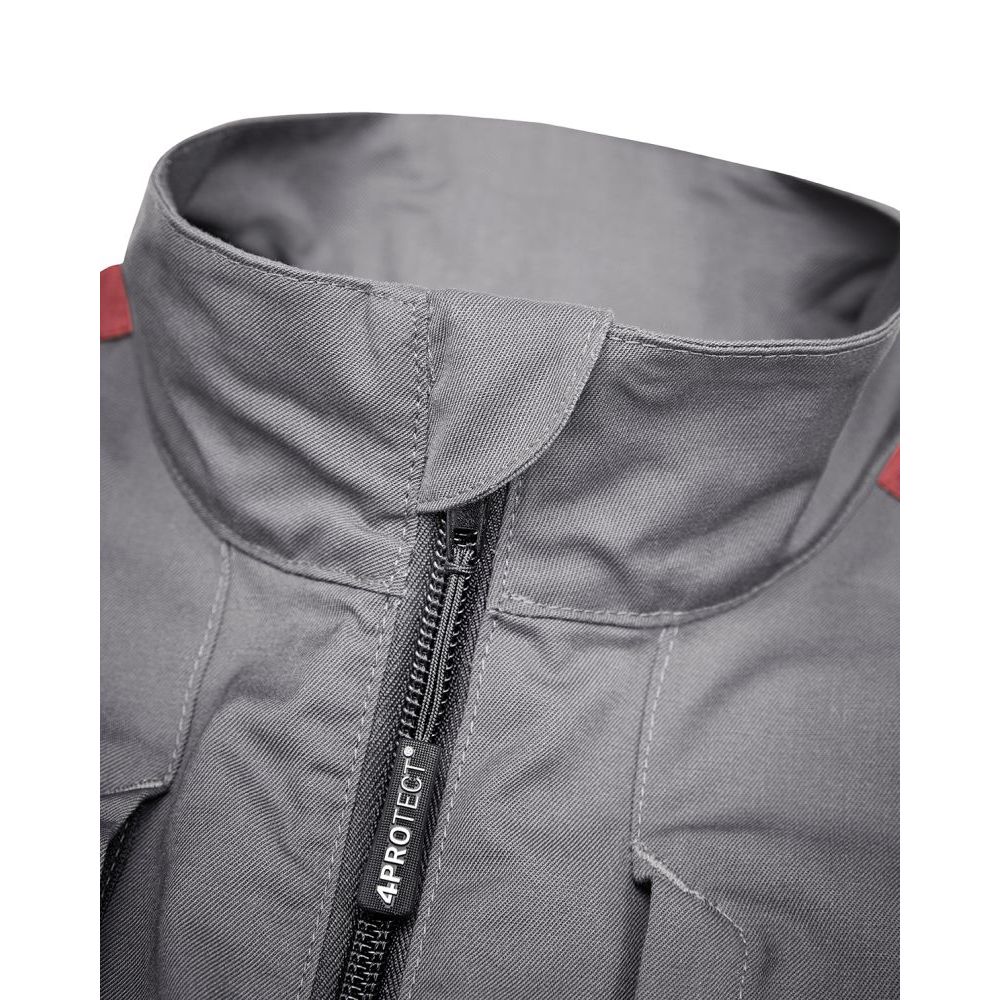 3013 4PROTECT® Workwear Bundjacke, grau/rot Detail 2