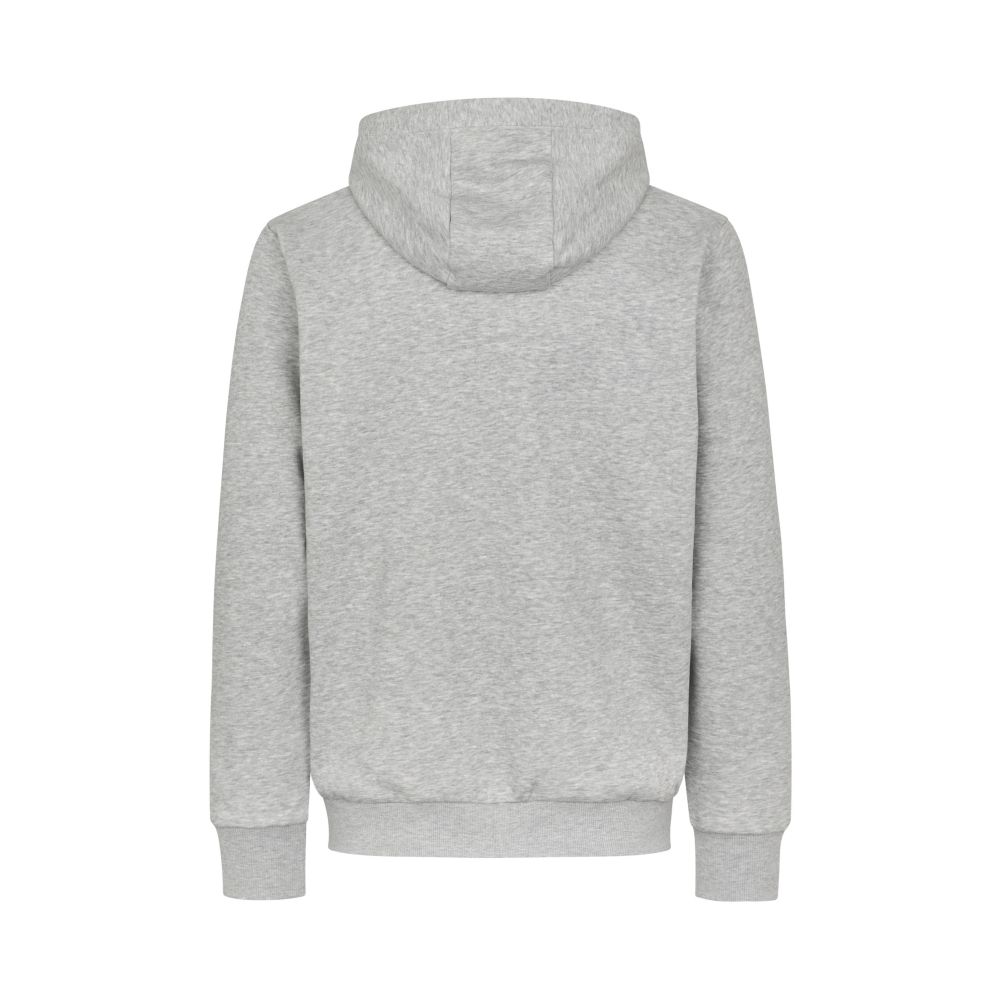 6012 Hoodie | ökologisch | Reißverschluss, Detailansicht 1 in der Farbe altgrau meliert