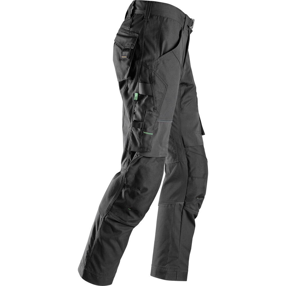 SNICKERS FlexiWork Arbeitshose+ | 6903, Detailansicht 3 in der Farbe 0404 black/black