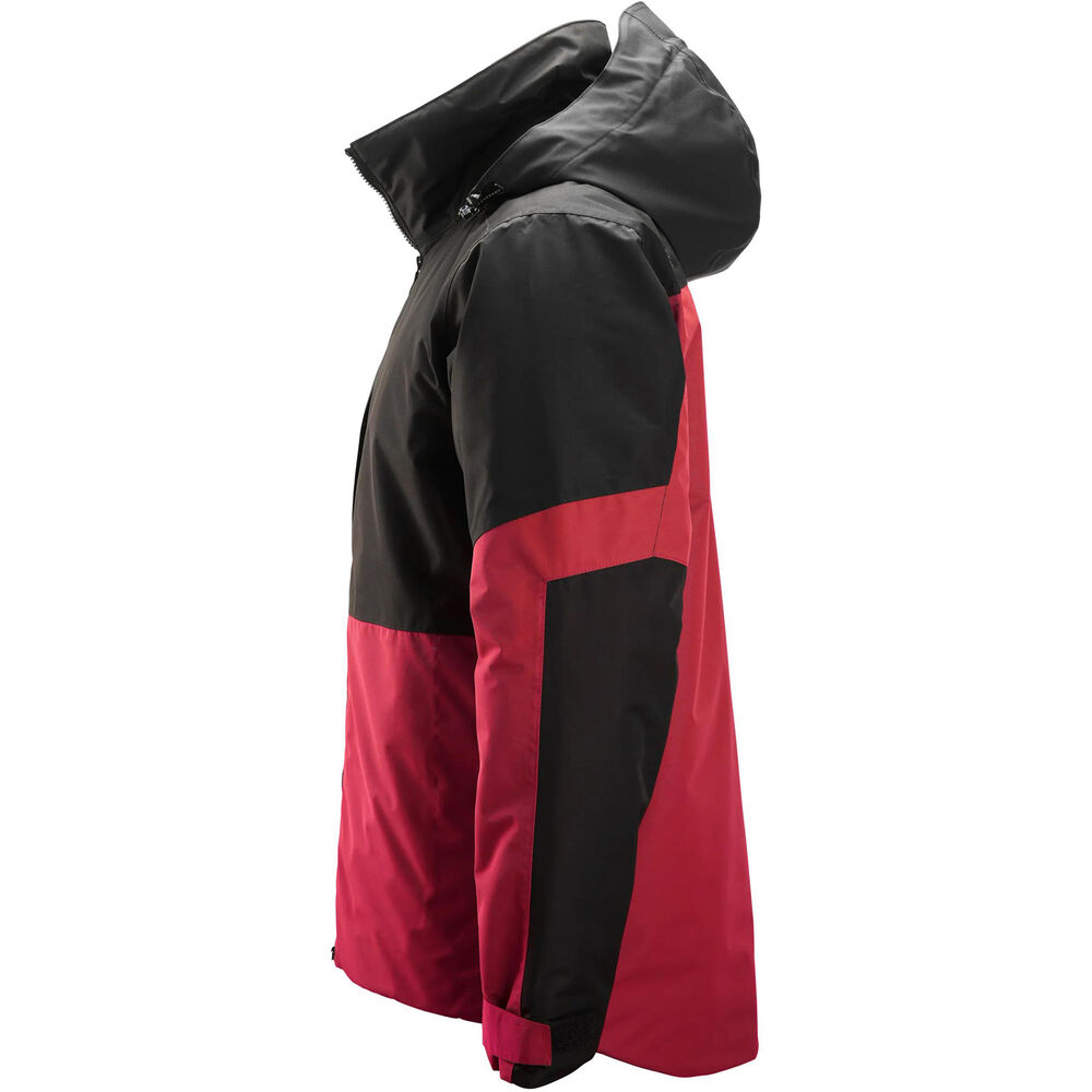 SNICKERS AllroundWork wasserdichte, wärmeisolierte Arbeitsjacke | 1104, Detailansicht 2 in der Farbe chili/schwarz