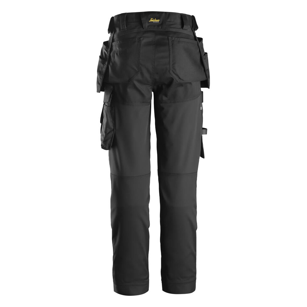 SNICKERS Allroundwork Damen-Stretchhose mit Holstertaschen | 6247, Detailansicht 1 in der Farbe 0404 black/black