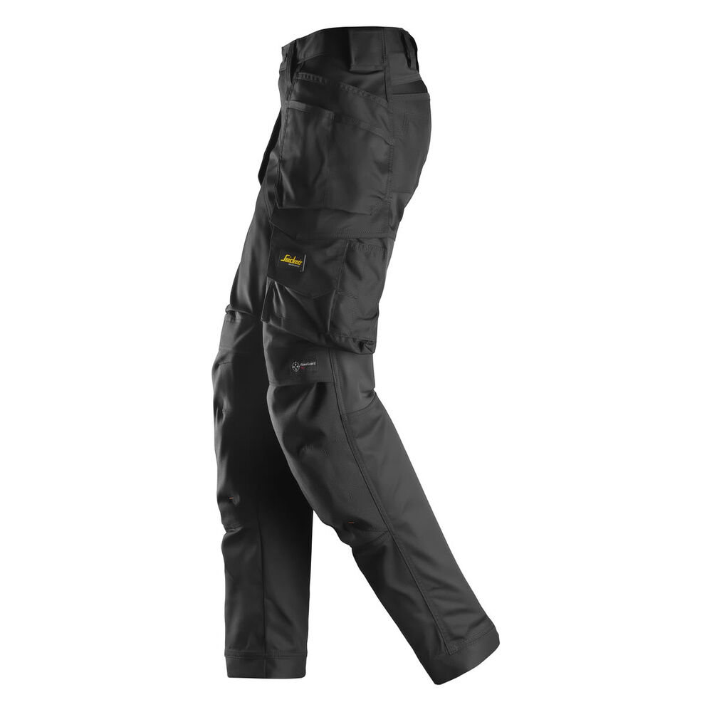 SNICKERS Allroundwork Damen-Stretchhose mit Holstertaschen | 6247, Detailansicht 3 in der Farbe 0404 black/black