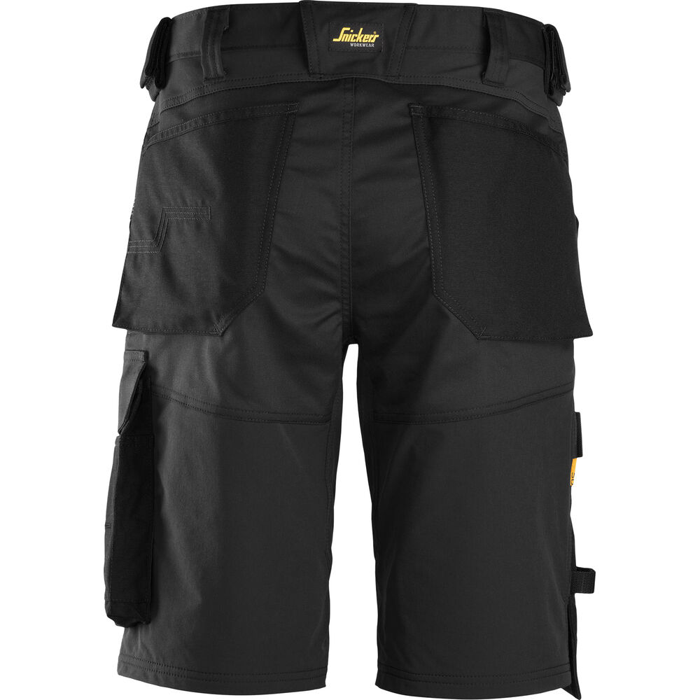 SNICKERS  AllroundWork Stretch-Arbeitsshorts in Komfort-Passform | 6153, Detailansicht 1 in der Farbe 0404 black/black