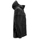 SNICKERS AllroundWork Softshell-Stretchjacke mit Kapuze | 1226, Detailansicht 3 in der Farbe 0404 black/black