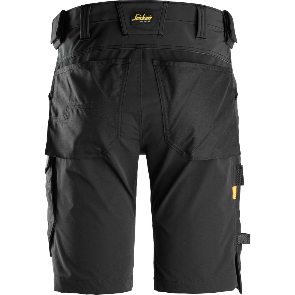 SNICKERS AllroundWork 4-Wege-Stretch-Shorts | 6173, Detailansicht 1 in der Farbe 0404 black/black