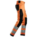 SNICKERS High-Vis, Stretchhose, Warnschutzklasse 2 | 6343, Detailansicht 3 in der Farbe 5504 high visibility orange/black