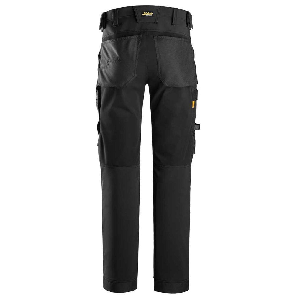 SNICKERS AllroundWork, 4-Wege-Stretchhose | 6375, Detailansicht 1 in der Farbe 0404 black/black