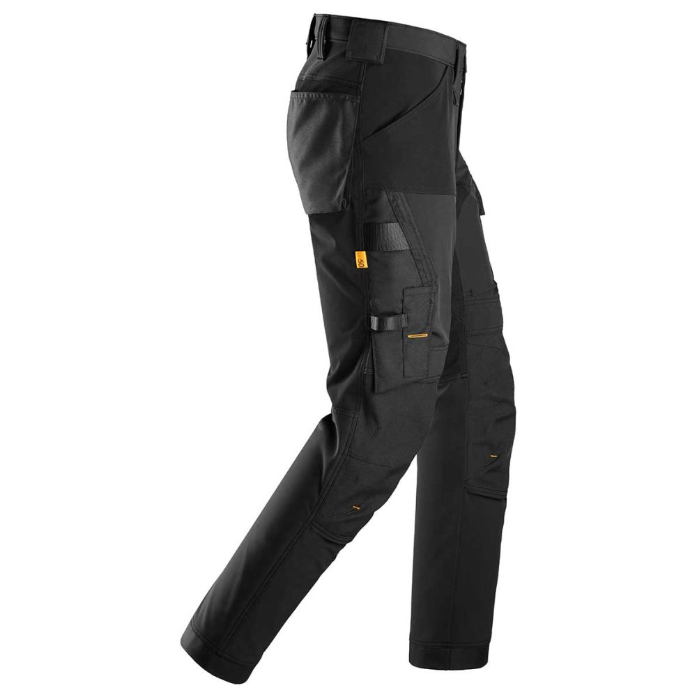 SNICKERS AllroundWork, 4-Wege-Stretchhose | 6375, Detailansicht 3 in der Farbe 0404 black/black