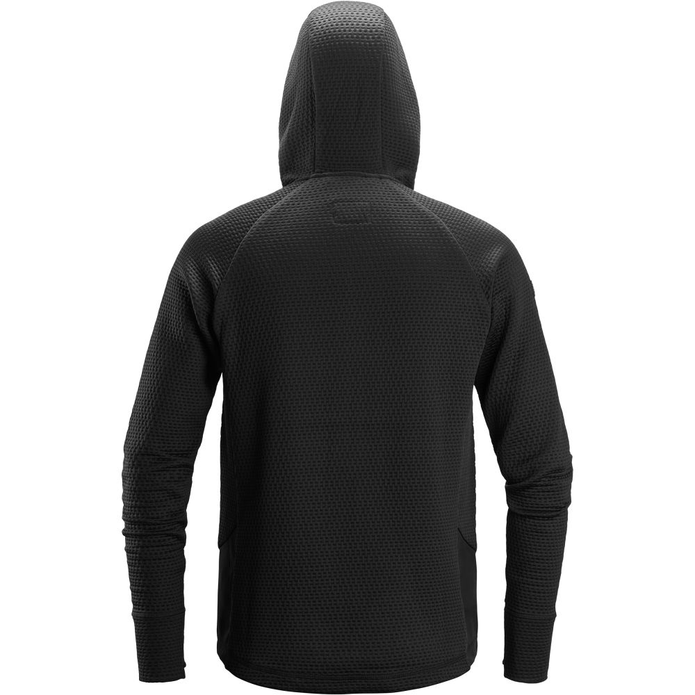 SNICKERS FlexiWork, Midlayer-Kapuzenjacke mit durchgehendem Reißverschluss | 8405, Detailansicht 1 in der Farbe 0404 black/black