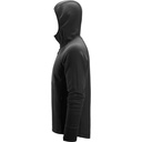 SNICKERS FlexiWork, Midlayer-Kapuzenjacke mit durchgehendem Reißverschluss | 8405, Detailansicht 2 in der Farbe 0404 black/black