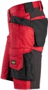 SNICKERS AllroundWork Stretch-Arbeitsshorts, chili-schwarz | 6141 Detail 2