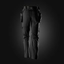 SNICKERS AllroundWork, Damenhose aus Stretchgewebe mit abnehmbaren Holstertaschen | 6217, Detailansicht 1 in der Farbe 0404 black/black