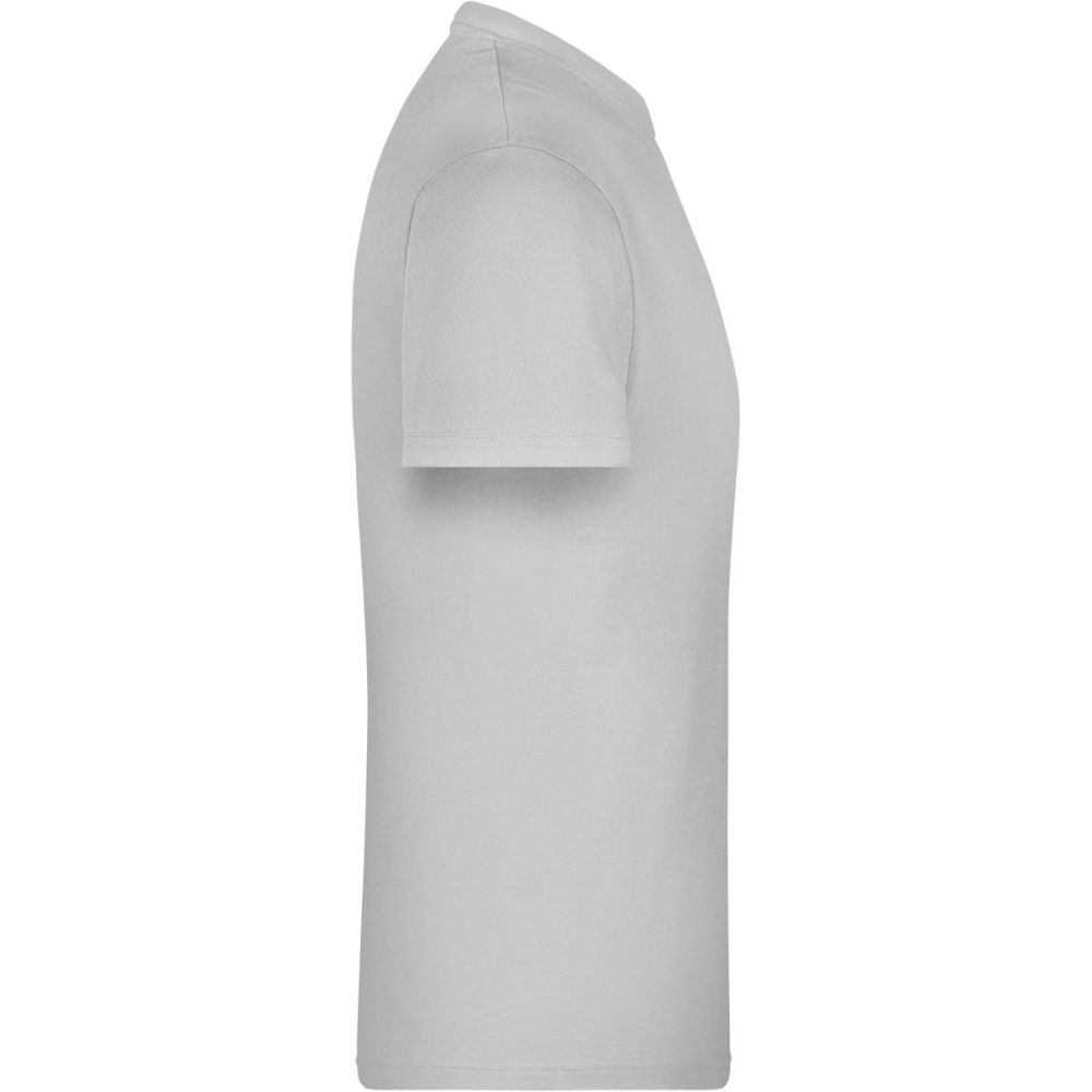 DAIBER JN790 Schweres Herren T-Shirt | 02.0790, Detailansicht 2 in der Farbe ash