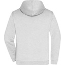 02075660001 DAIBER JN756 Herren Kapuzen Sweatjacke | 02.0756, Detailansicht 1 in der Farbe ash