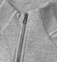 ID IDENTITY Sweat-Cardigan | Reißverschluss | 0628, Detailansicht 4 in der Farbe grau meliert
