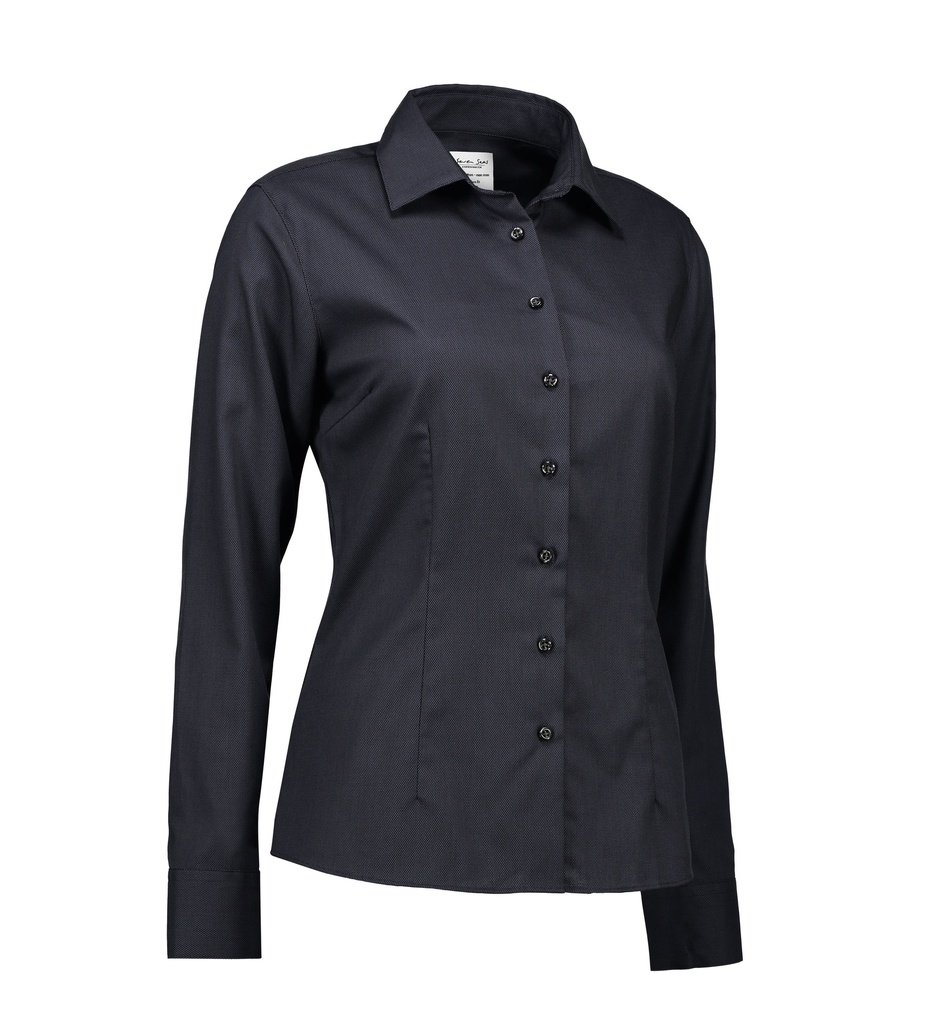 SS740 Oxfordbluse | Langarm | modern | Damen (charcoal, S)