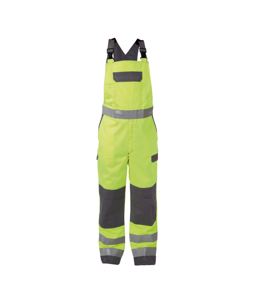 400141 Colombia | Multinorm Warnschutz Latzhose mit Kniepolstertaschen (42, Standard)