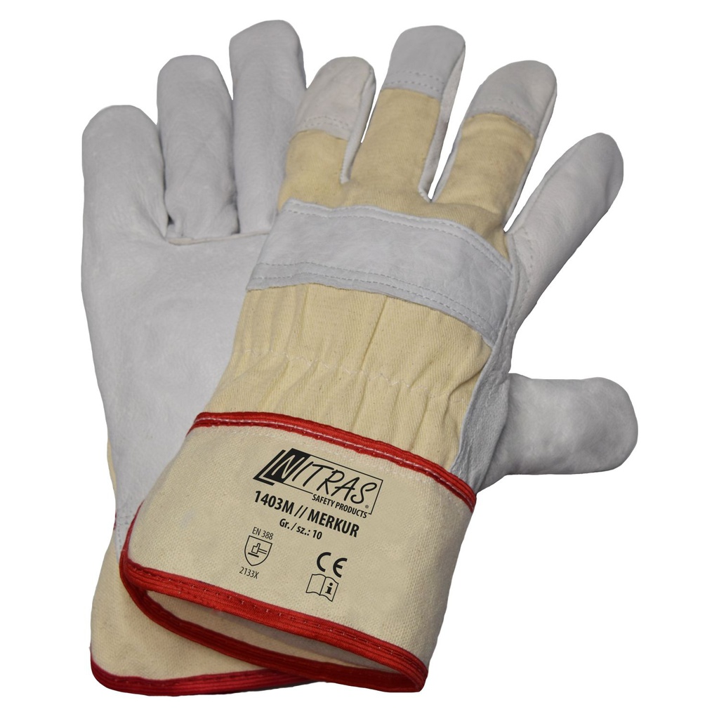 NITRAS Rindvolllederhandschuhe (10) | 1403M