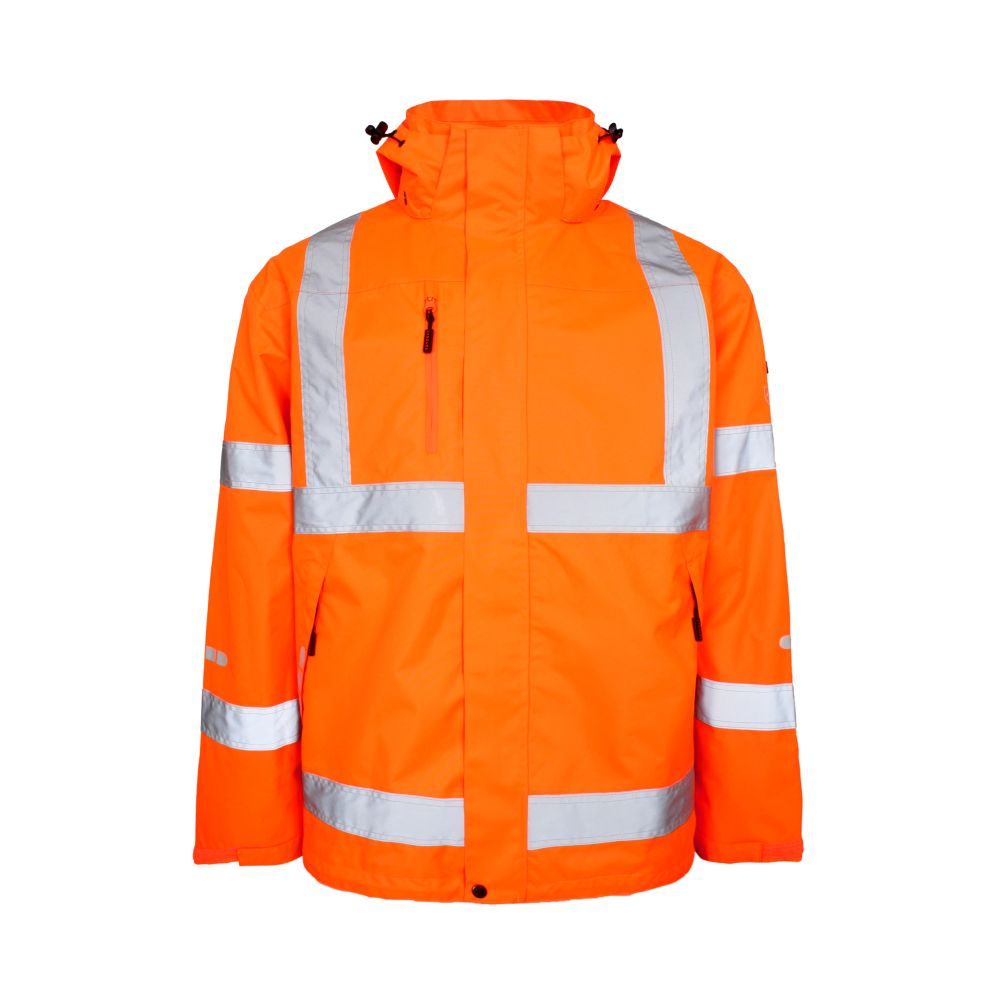 LYNGSOE Hi-Vis Regenjacke | FOX6055 (05 hi-vis orange, XS)