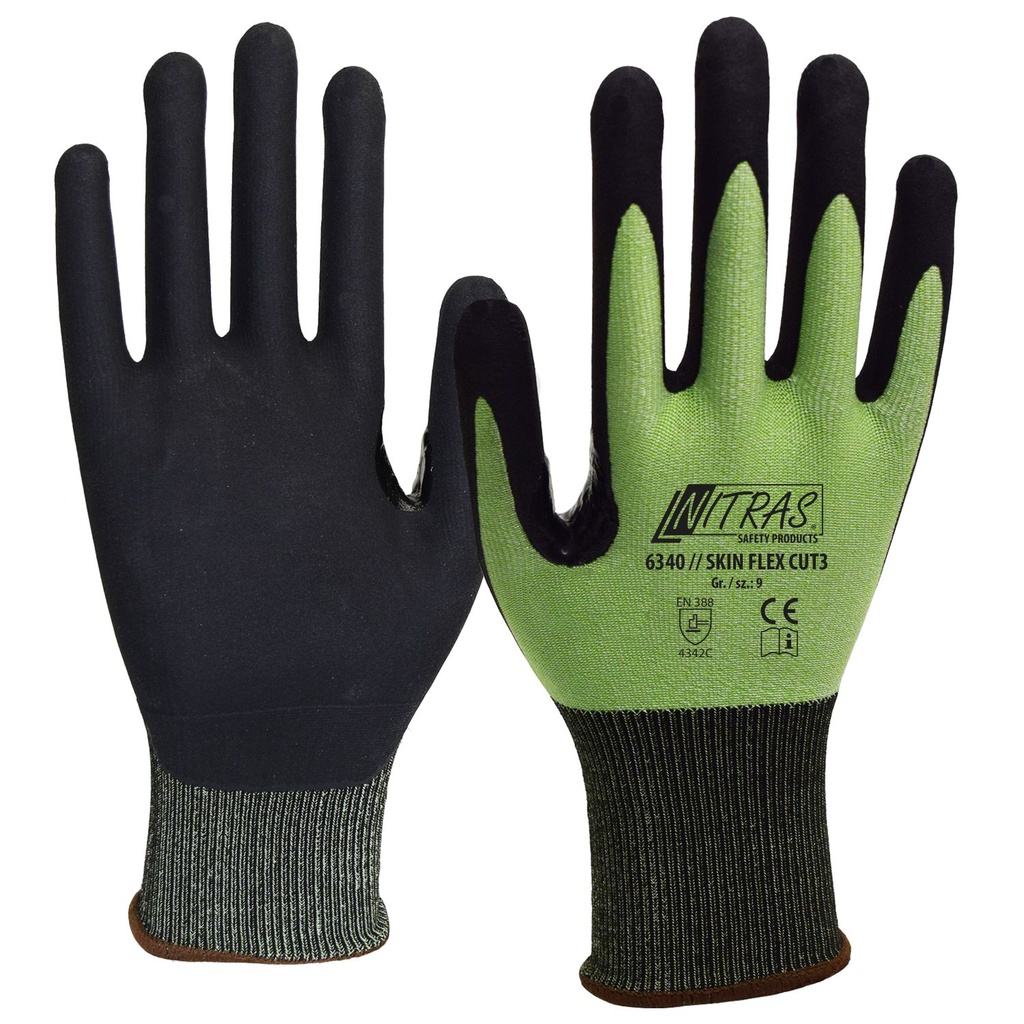 NITRAS Skin Flex Cut3 Schnittschutzhandschuhe | 6340 (6)