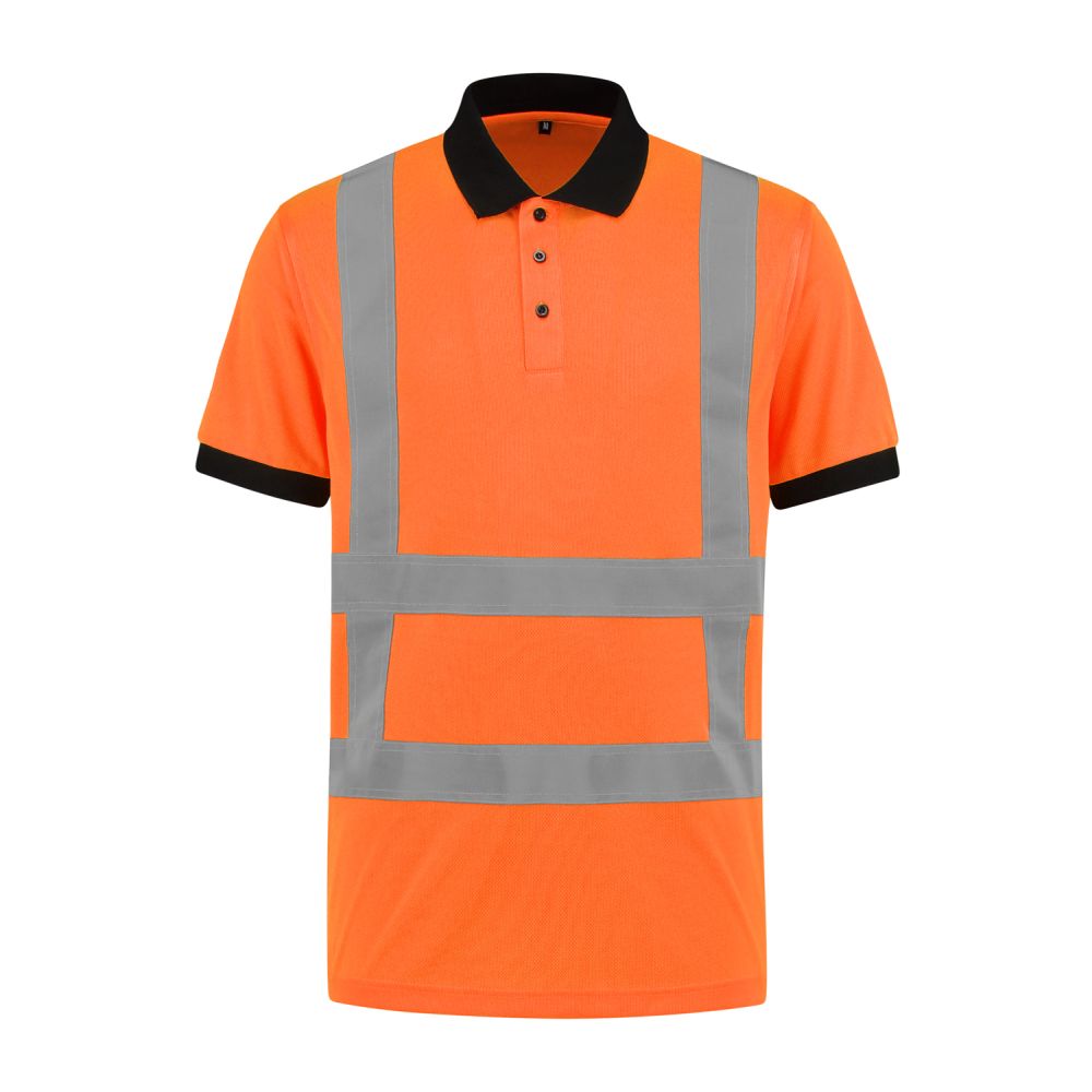 PSRWS100 Warnschutz Poloshirt (fluorescent orange, XS)