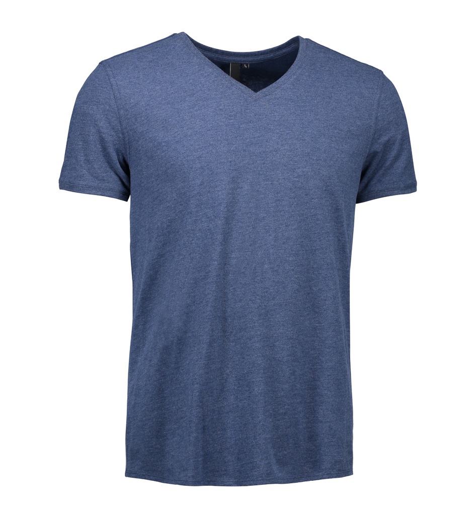0542 CORE T-Shirt | V-Ausschnitt (sdVr) (blau meliert)