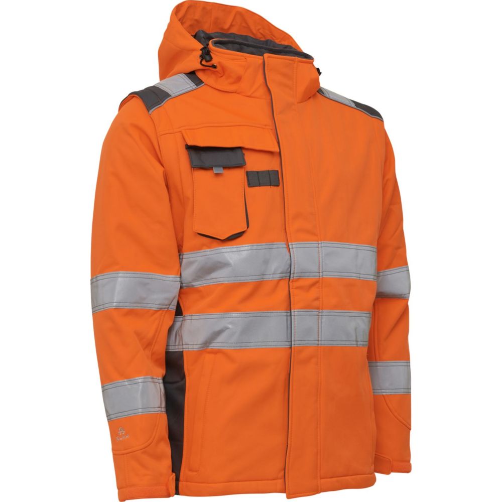 ELKA Winter Softshell Jacke | 116514R (037 fl. orange/grey, S)