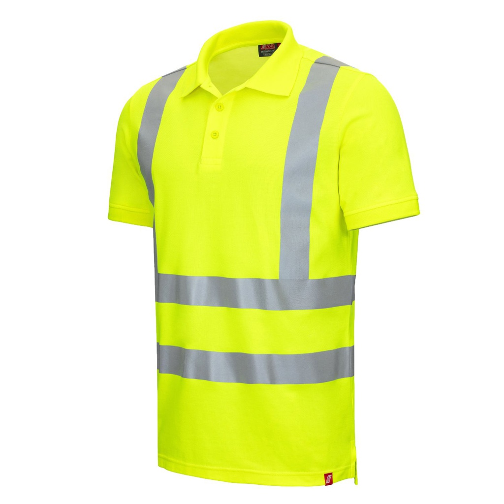 7013 MOTION TEX VIZ Warnschutz-Poloshirt (neongelb, XS)