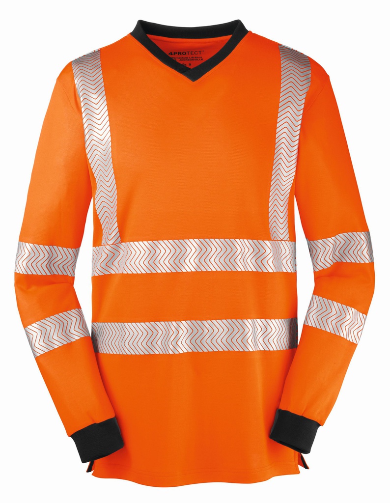 3436 4PROTECT® UV-Schutz Jacksonville Warnschutz-Langarmshirt (XS)